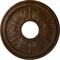 Ekena Millwork Tirana Ceiling Medallion (Canopies up to 4 3/4"), 13 7/8"OD x 3 3/4"ID x 1 1/4"P, Root Beer Crackle CM13TIRBC - alternate 1